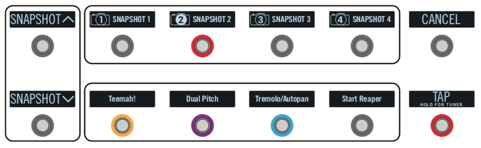 helix assign snapshot to footswitch